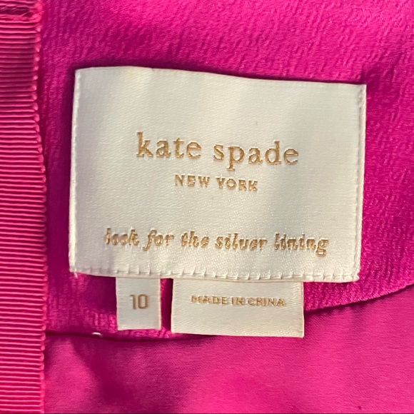 Kate Spade Fuchsia Silk Blend Shift Dress - Picture 10 of 13